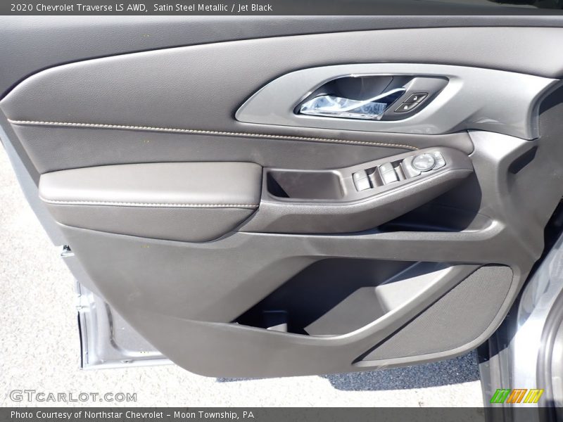 Satin Steel Metallic / Jet Black 2020 Chevrolet Traverse LS AWD