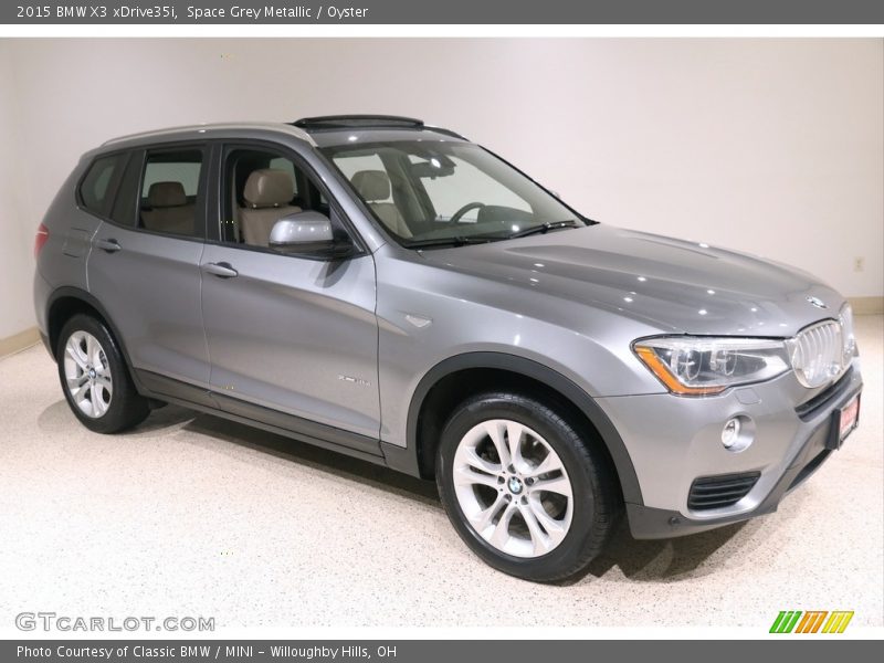 Space Grey Metallic / Oyster 2015 BMW X3 xDrive35i