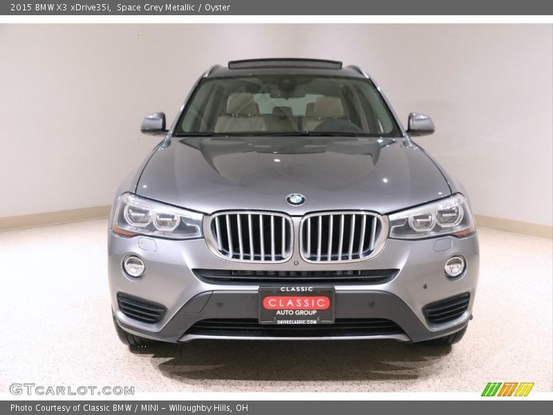 Space Grey Metallic / Oyster 2015 BMW X3 xDrive35i