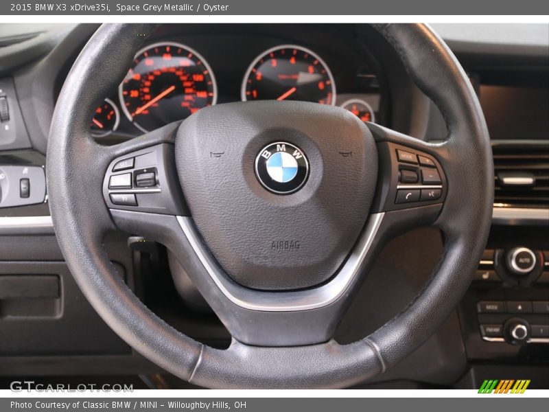 Space Grey Metallic / Oyster 2015 BMW X3 xDrive35i
