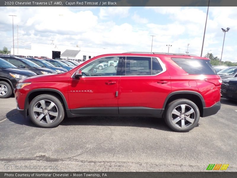 Cajun Red Tintcoat / Jet Black 2020 Chevrolet Traverse LT AWD