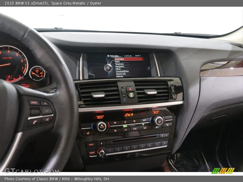 Space Grey Metallic / Oyster 2015 BMW X3 xDrive35i