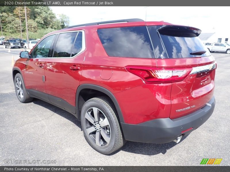 Cajun Red Tintcoat / Jet Black 2020 Chevrolet Traverse LT AWD