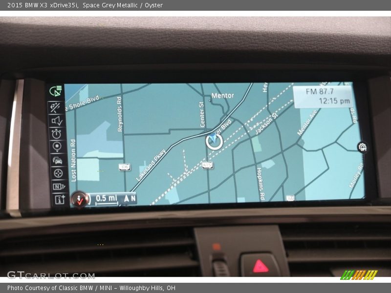 Space Grey Metallic / Oyster 2015 BMW X3 xDrive35i