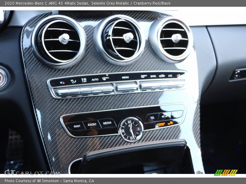 Selenite Grey Metallic / Cranberry Red/Black 2020 Mercedes-Benz C AMG 43 4Matic Sedan
