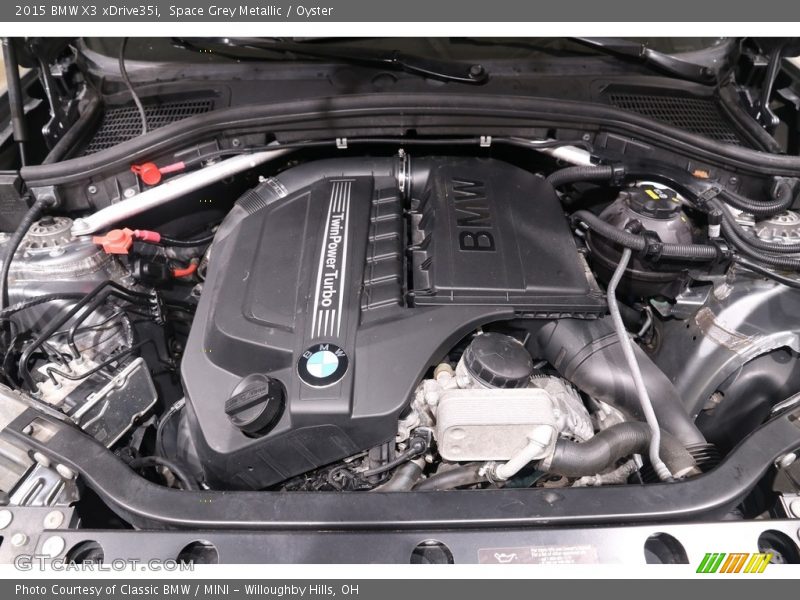 Space Grey Metallic / Oyster 2015 BMW X3 xDrive35i