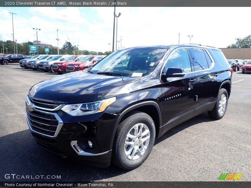 Mosaic Black Metallic / Jet Black 2020 Chevrolet Traverse LT AWD