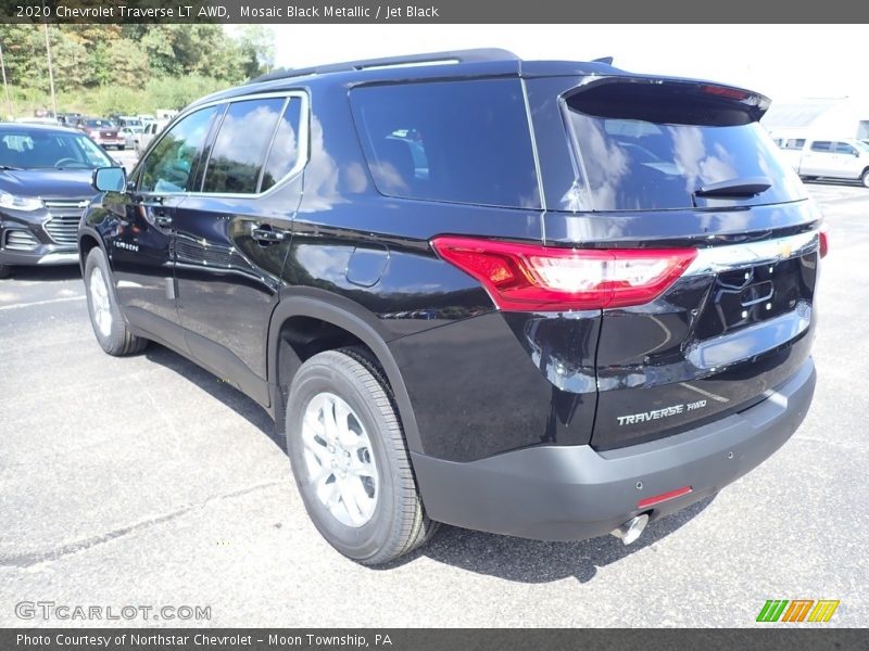 Mosaic Black Metallic / Jet Black 2020 Chevrolet Traverse LT AWD