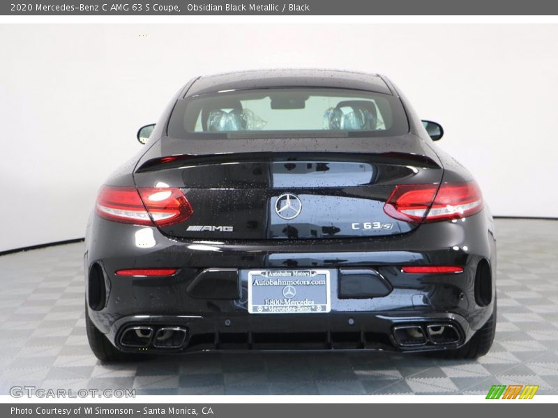 Obsidian Black Metallic / Black 2020 Mercedes-Benz C AMG 63 S Coupe