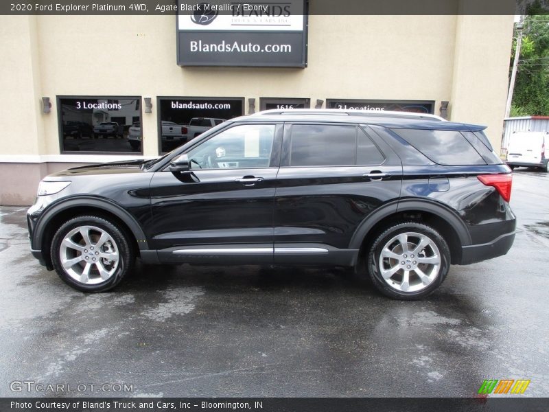 Agate Black Metallic / Ebony 2020 Ford Explorer Platinum 4WD