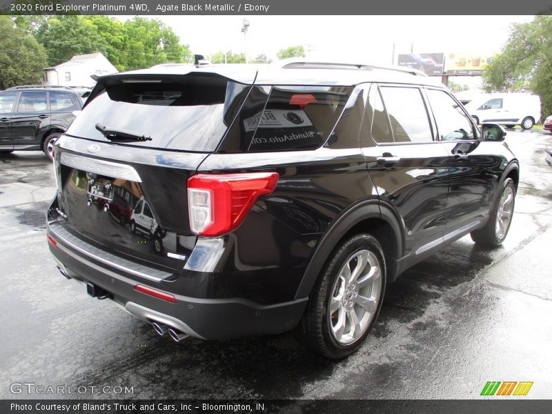 Agate Black Metallic / Ebony 2020 Ford Explorer Platinum 4WD
