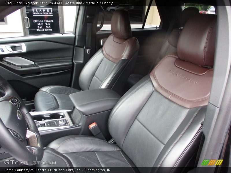 Front Seat of 2020 Explorer Platinum 4WD