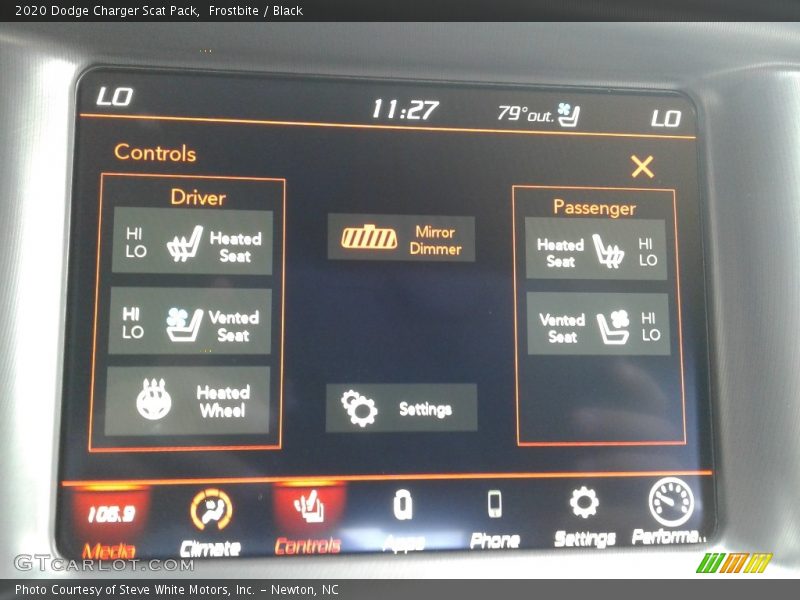 Frostbite / Black 2020 Dodge Charger Scat Pack