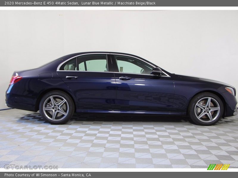 Lunar Blue Metallic / Macchiato Beige/Black 2020 Mercedes-Benz E 450 4Matic Sedan