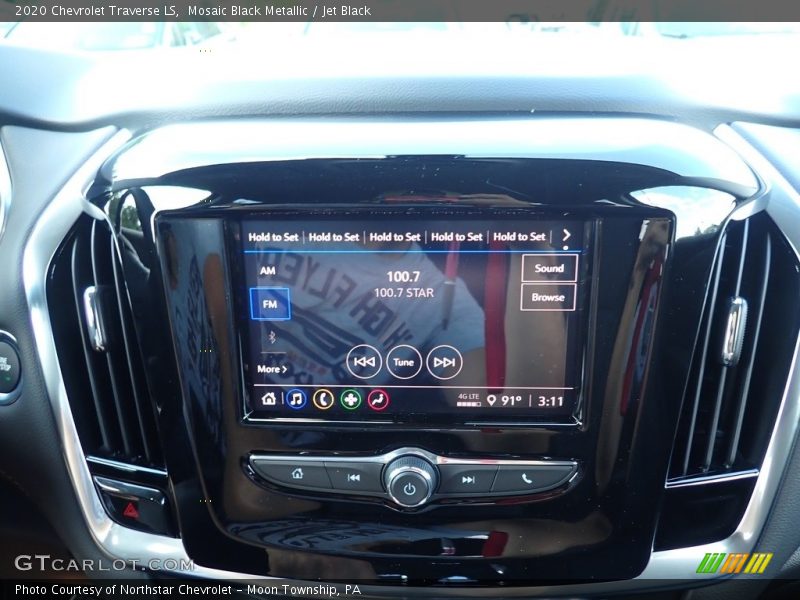 Mosaic Black Metallic / Jet Black 2020 Chevrolet Traverse LS