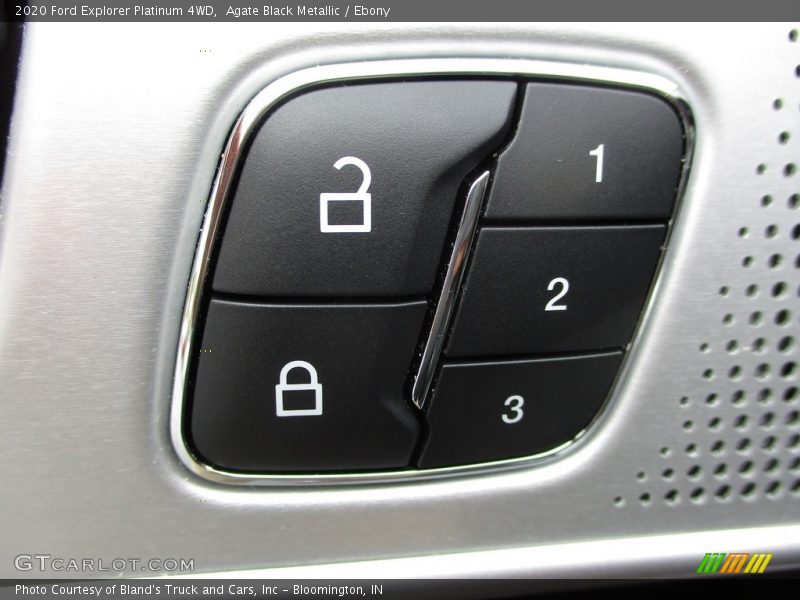 Agate Black Metallic / Ebony 2020 Ford Explorer Platinum 4WD