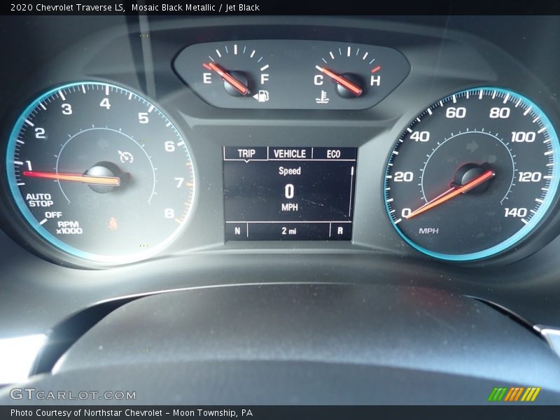Mosaic Black Metallic / Jet Black 2020 Chevrolet Traverse LS