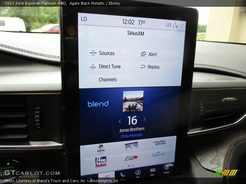 Agate Black Metallic / Ebony 2020 Ford Explorer Platinum 4WD