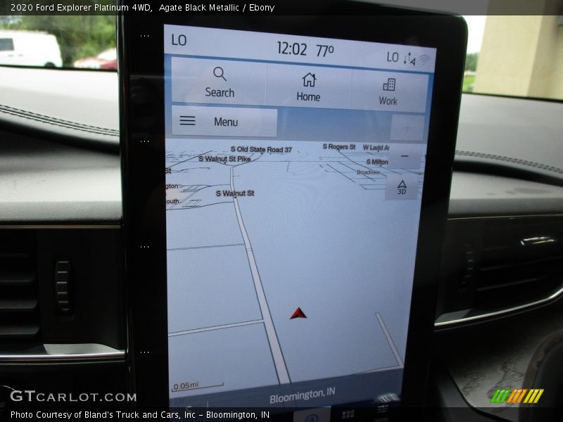 Agate Black Metallic / Ebony 2020 Ford Explorer Platinum 4WD