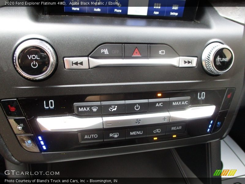 Agate Black Metallic / Ebony 2020 Ford Explorer Platinum 4WD