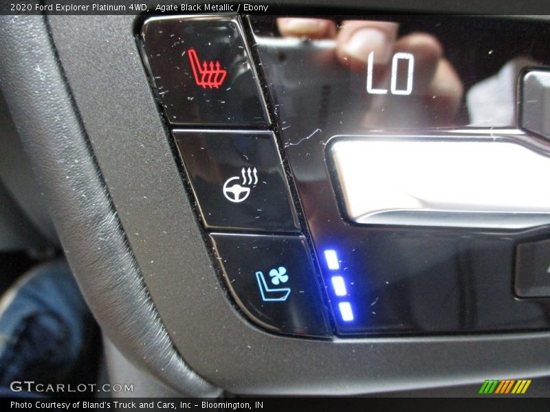 Agate Black Metallic / Ebony 2020 Ford Explorer Platinum 4WD