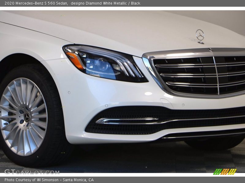 designo Diamond White Metallic / Black 2020 Mercedes-Benz S 560 Sedan