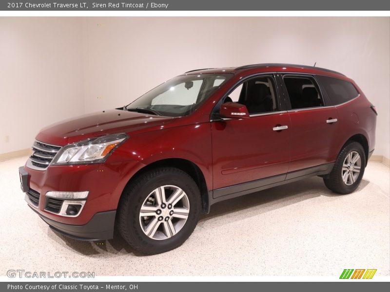 Siren Red Tintcoat / Ebony 2017 Chevrolet Traverse LT