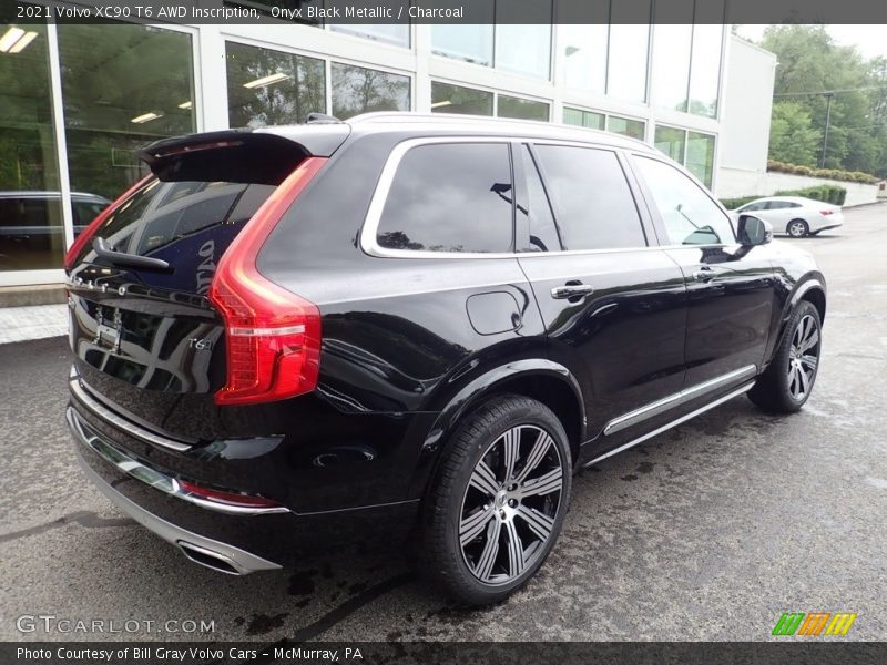 Onyx Black Metallic / Charcoal 2021 Volvo XC90 T6 AWD Inscription