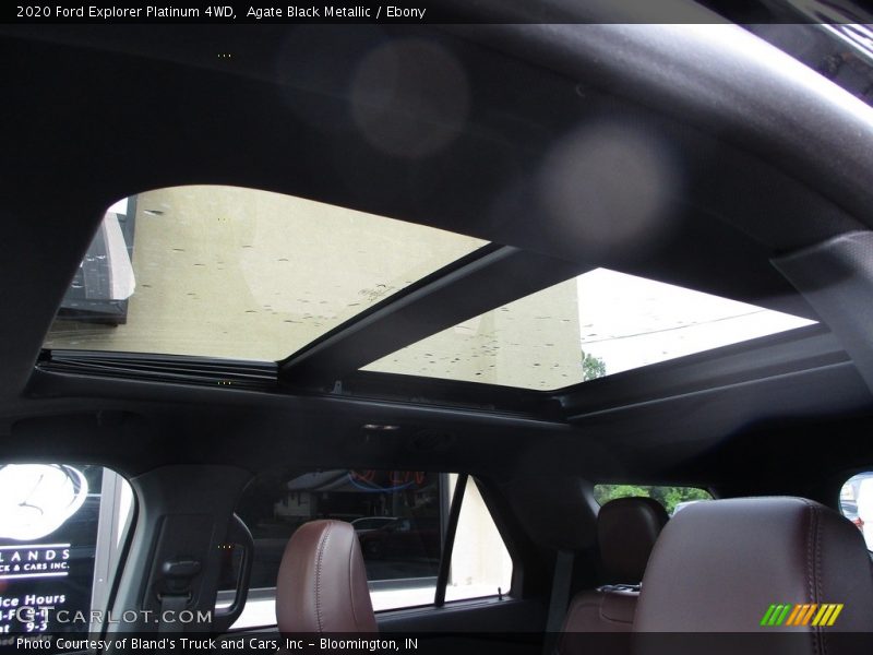 Agate Black Metallic / Ebony 2020 Ford Explorer Platinum 4WD