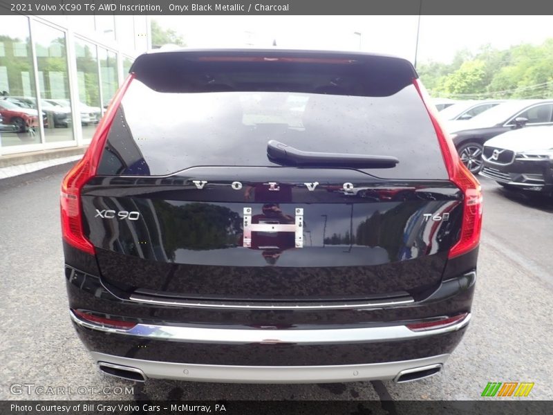 Onyx Black Metallic / Charcoal 2021 Volvo XC90 T6 AWD Inscription