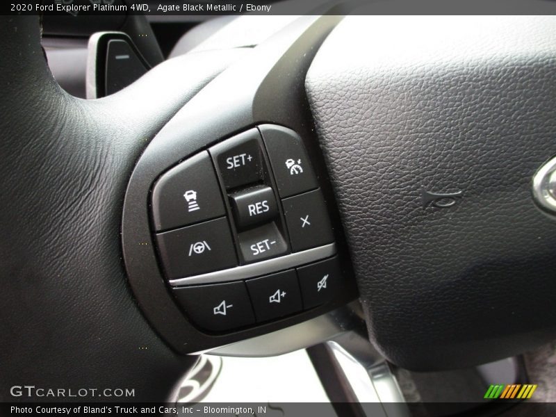Agate Black Metallic / Ebony 2020 Ford Explorer Platinum 4WD