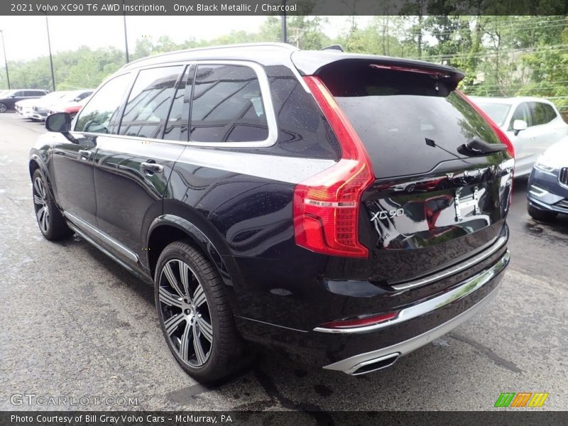 Onyx Black Metallic / Charcoal 2021 Volvo XC90 T6 AWD Inscription