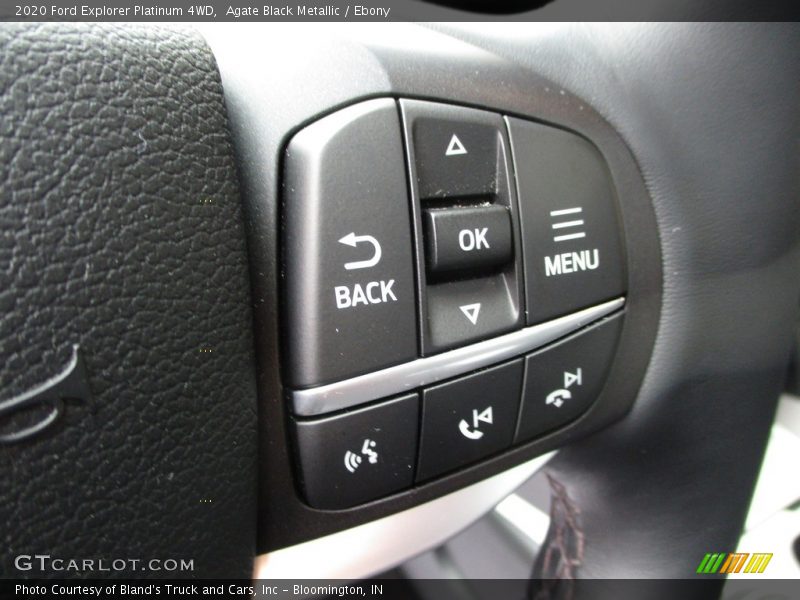 Agate Black Metallic / Ebony 2020 Ford Explorer Platinum 4WD