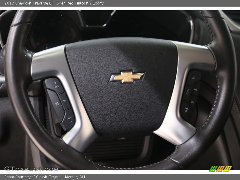 Siren Red Tintcoat / Ebony 2017 Chevrolet Traverse LT