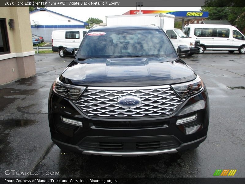 Agate Black Metallic / Ebony 2020 Ford Explorer Platinum 4WD