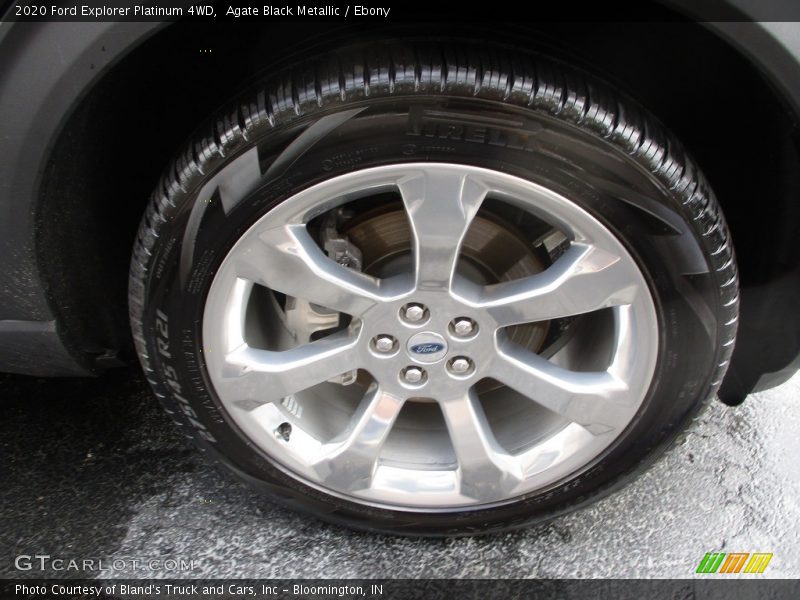 Agate Black Metallic / Ebony 2020 Ford Explorer Platinum 4WD