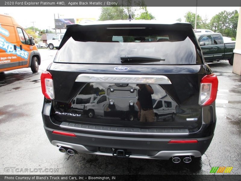 Agate Black Metallic / Ebony 2020 Ford Explorer Platinum 4WD