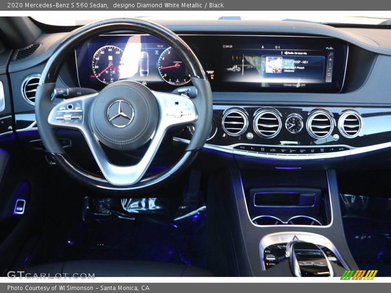 designo Diamond White Metallic / Black 2020 Mercedes-Benz S 560 Sedan