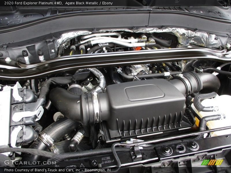 Agate Black Metallic / Ebony 2020 Ford Explorer Platinum 4WD