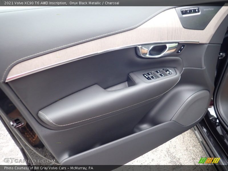 Onyx Black Metallic / Charcoal 2021 Volvo XC90 T6 AWD Inscription