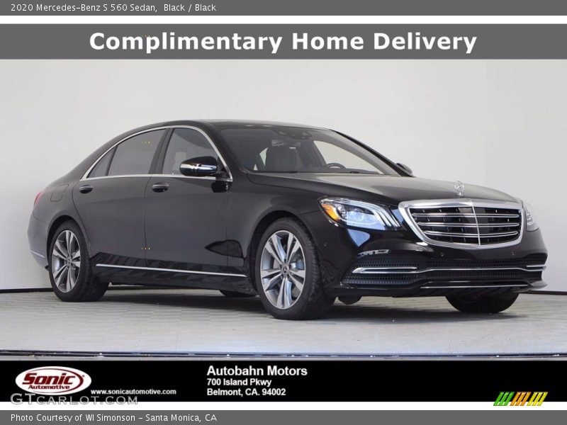 Black / Black 2020 Mercedes-Benz S 560 Sedan