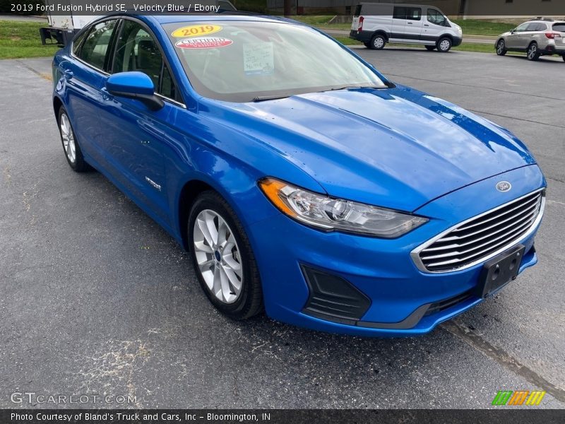 Velocity Blue / Ebony 2019 Ford Fusion Hybrid SE