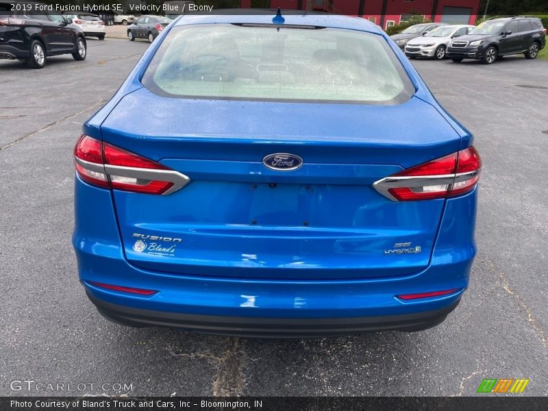 Velocity Blue / Ebony 2019 Ford Fusion Hybrid SE