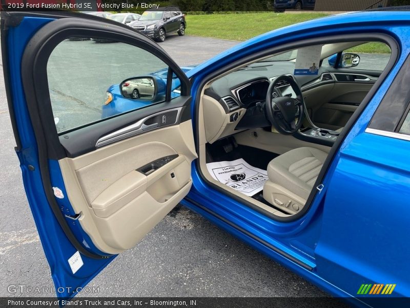 Velocity Blue / Ebony 2019 Ford Fusion Hybrid SE