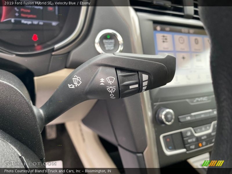 Velocity Blue / Ebony 2019 Ford Fusion Hybrid SE