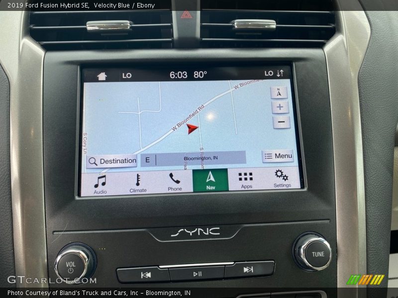 Velocity Blue / Ebony 2019 Ford Fusion Hybrid SE