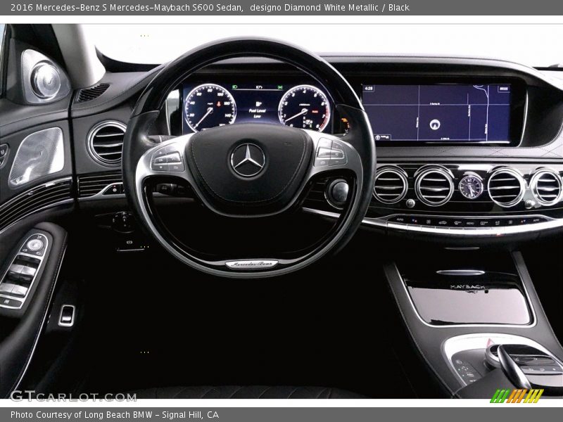 designo Diamond White Metallic / Black 2016 Mercedes-Benz S Mercedes-Maybach S600 Sedan