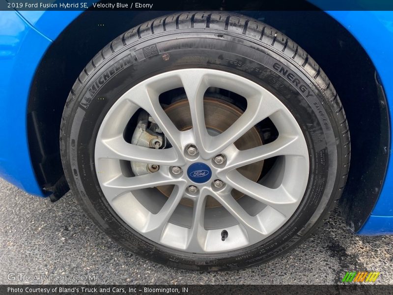 Velocity Blue / Ebony 2019 Ford Fusion Hybrid SE