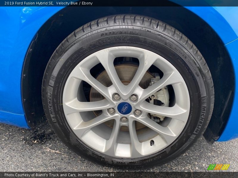 Velocity Blue / Ebony 2019 Ford Fusion Hybrid SE