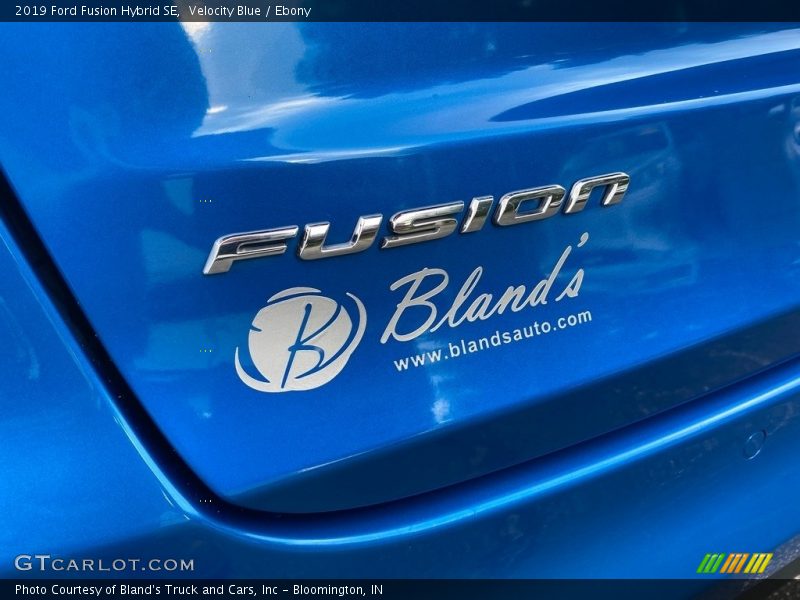 Velocity Blue / Ebony 2019 Ford Fusion Hybrid SE